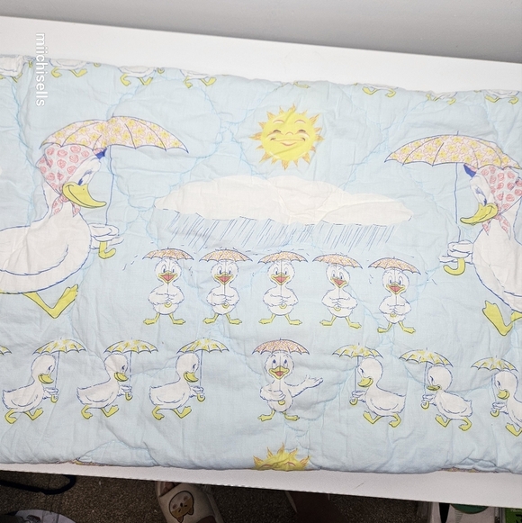 Vintage Baby Crib Blanket/duvet 1960s Print - Picture 5 of 5